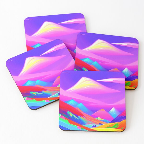 Item preview, Colorful surreal landscapes scenery with vibrant colors 44 designed and sold by vishalraifx.