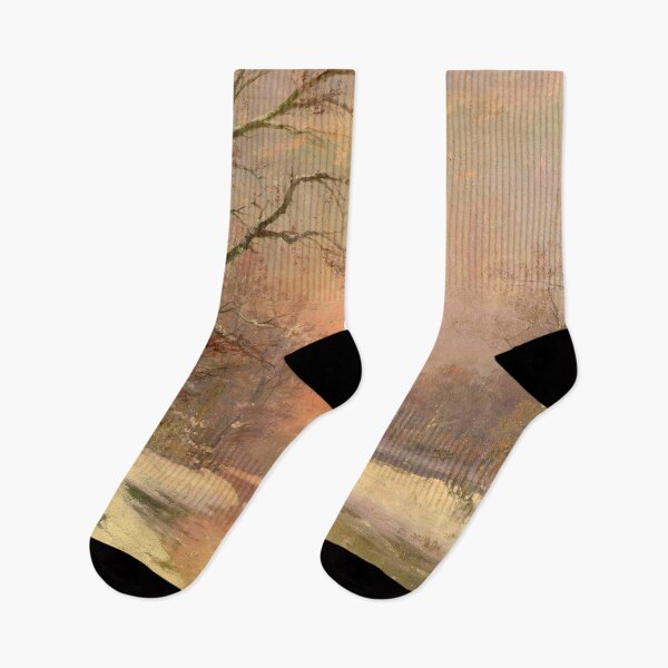 Item preview, Winter scenery - Sunset in a winter landscape by Adolf Kaufmann designed and sold by AR-shop.