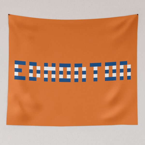 Item preview, Pixel NHL Edmonton in Home Colors designed and sold by gkillerb.