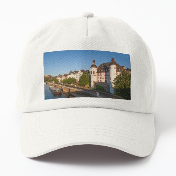 Artikel-Vorschau von Peter-Altmeier-Ufer an der Mosel mit Altstadt im Abendlicht, designt und verkauft von Torsten  Krüger.
