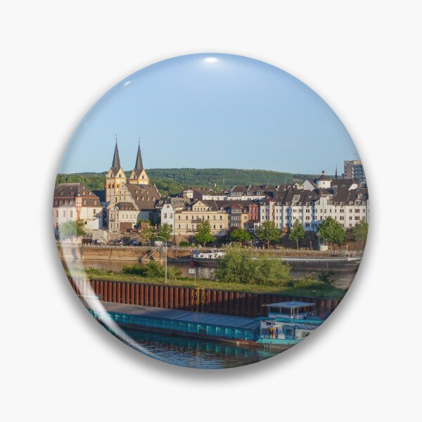 Item preview, Peter-Altmeier-Ufer on the Moselle with the old town in the evening light designed and sold by Torsten  Krüger.