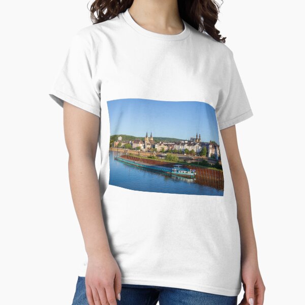 Item preview, Peter-Altmeier-Ufer on the Moselle with the old town in the evening light designed and sold by Torsten  Krüger.
