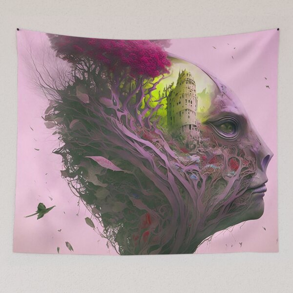 Item preview, an intriguing pink composition designed and sold by EnjoyDigitalArt.