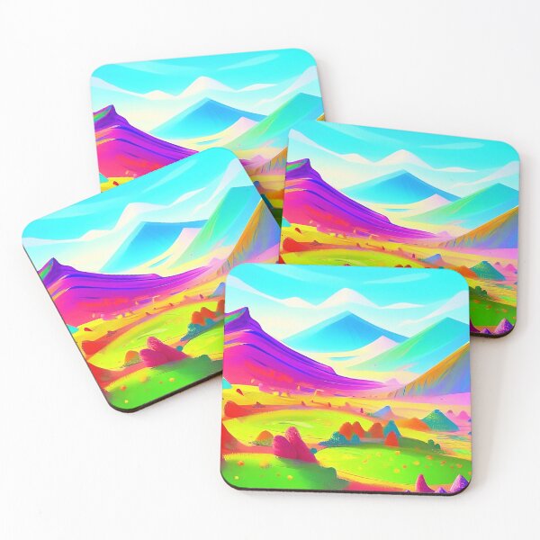 Item preview, Colorful surreal landscapes scenery with vibrant colors 45 designed and sold by vishalraifx.