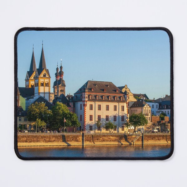 Item preview, Peter-Altmeier-Ufer on the Moselle with the old town in the evening light designed and sold by Torsten  Krüger.