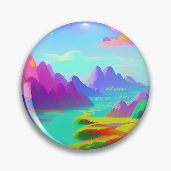 Item preview, Colorful surreal landscapes scenery with vibrant colors 46 designed and sold by vishalraifx.