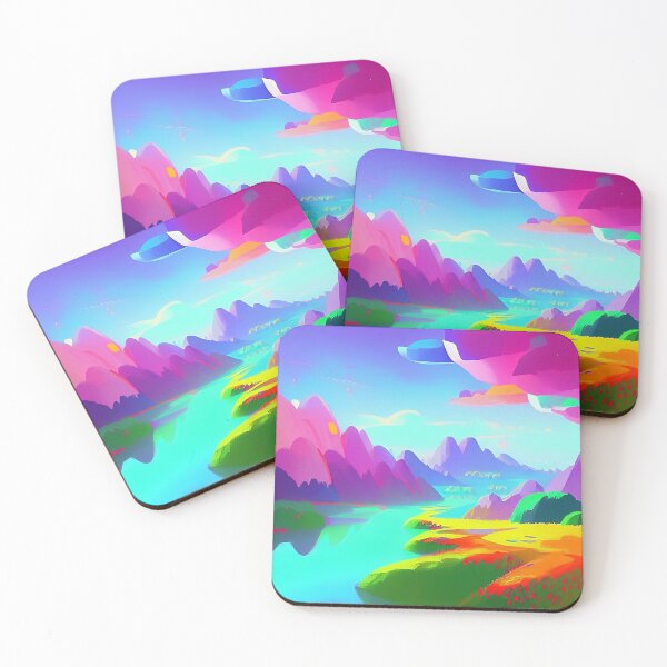 Item preview, Colorful surreal landscapes scenery with vibrant colors 46 designed and sold by vishalraifx.