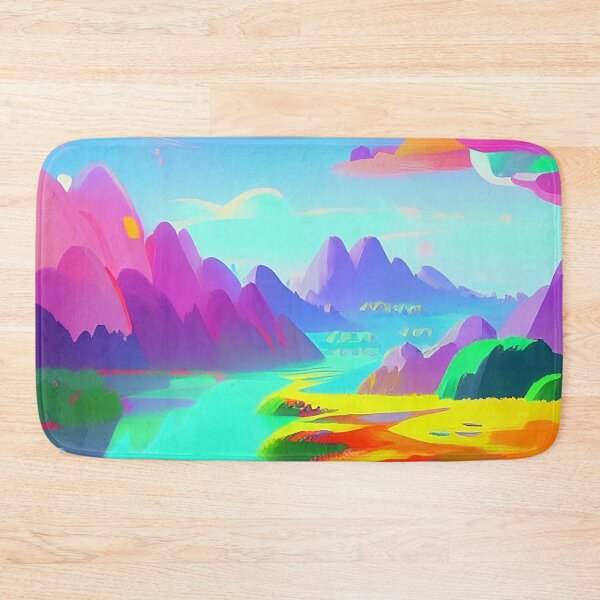 Item preview, Colorful surreal landscapes scenery with vibrant colors 46 designed and sold by vishalraifx.