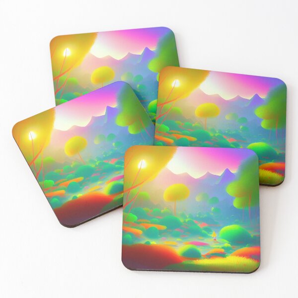 Item preview, Colorful surreal landscapes scenery with vibrant colors 47 designed and sold by vishalraifx.