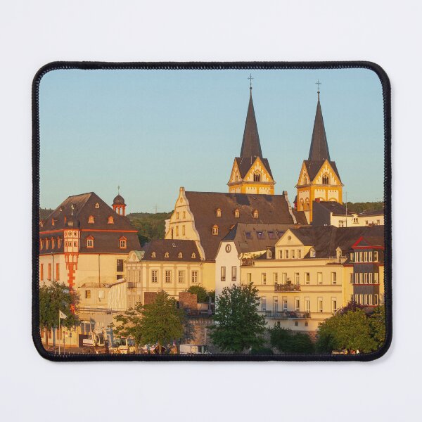 Item preview, Peter-Altmeier-Ufer on the Moselle with the old town in the evening light designed and sold by Torsten  Krüger.