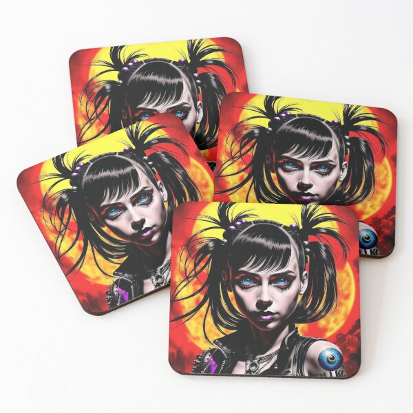 Item preview, Inkpunk girl artwork 3 designed and sold by PunkerLazar.