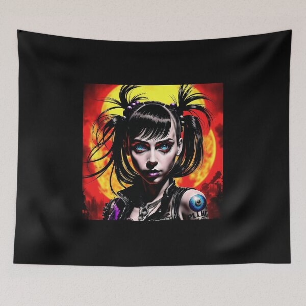 Item preview, Inkpunk girl artwork 3 designed and sold by PunkerLazar.