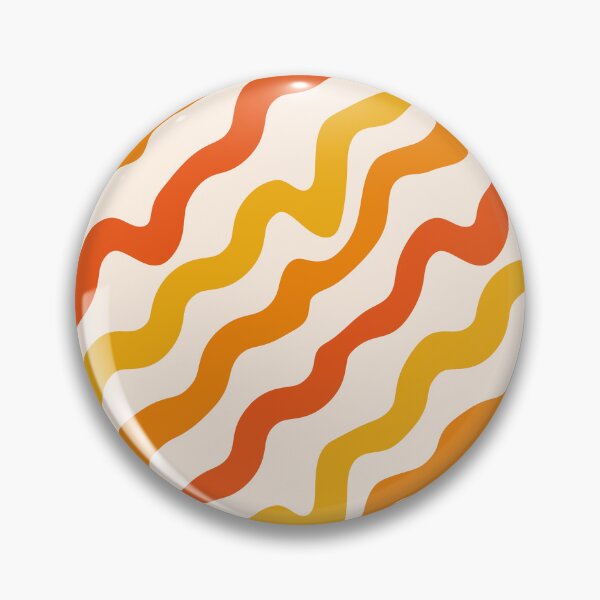 Item preview, Retro style groovy waves pattern in orange, yellow and red  designed and sold by Yasminepatterns .