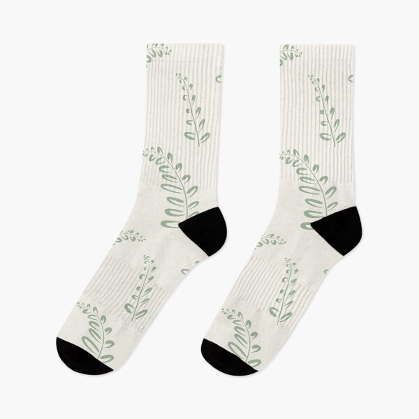 Item preview, Green Leaf Line Art Pattern designed and sold by CreativeDraws42.