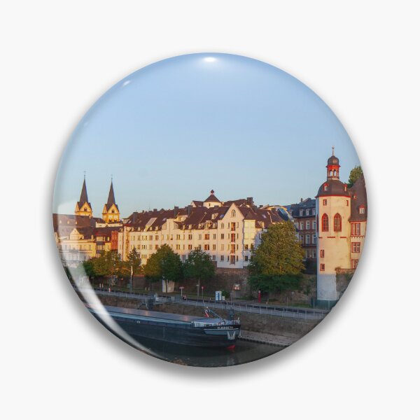 Item preview, Peter-Altmeier-Ufer on the Moselle with the old town in the evening light designed and sold by Torsten  Krüger.