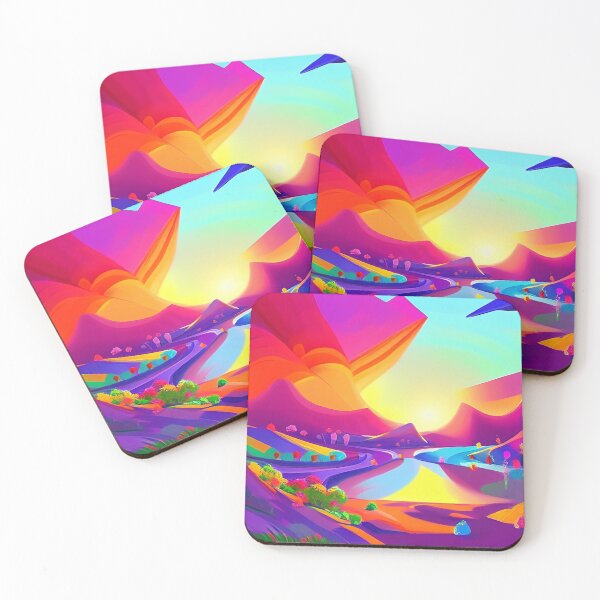 Item preview, Colorful surreal landscapes scenery with vibrant colors 50 designed and sold by vishalraifx.