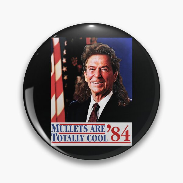 Item preview, Ronald Reagan 40th president mullets are cool bootleg designed and sold by Captain-Jackson.