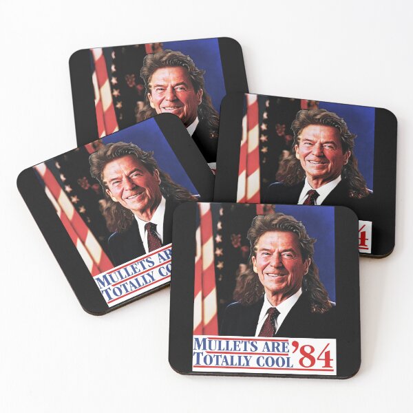 Item preview, Ronald Reagan 40th president mullets are cool bootleg designed and sold by Captain-Jackson.