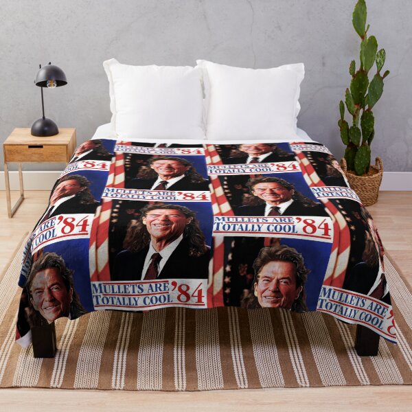 Item preview, Ronald Reagan 40th president mullets are cool bootleg designed and sold by Captain-Jackson.