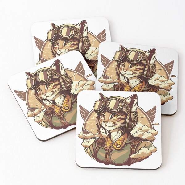 Item preview, Aviator cat designed and sold by nellylebrun.