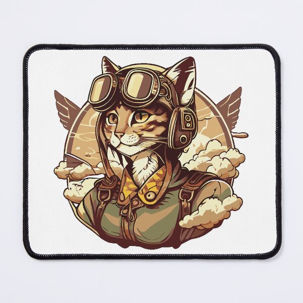 Item preview, Aviator cat designed and sold by nellylebrun.