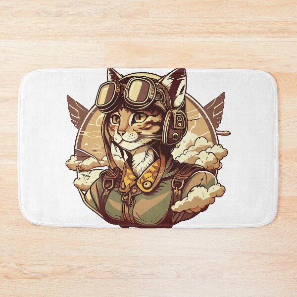 Item preview, Aviator cat designed and sold by nellylebrun.