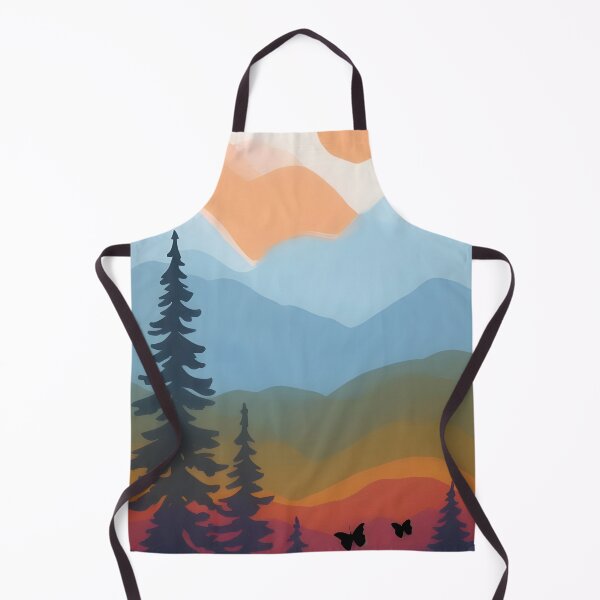 Item preview, Bring the Beauty of the Mountains into Your Home with Our Minimalist Landscape Mountain Trees Prints designed and sold by supeart.