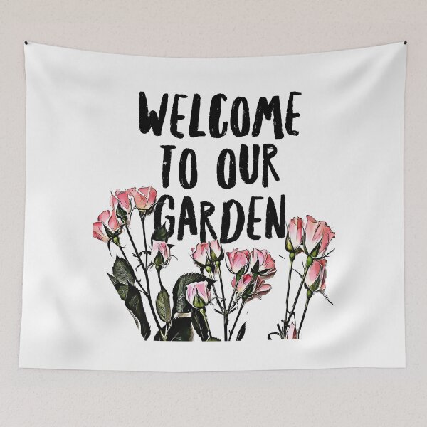 Item preview, Rose Garden Gardner Saying Welcome designed and sold by Kalli-design.
