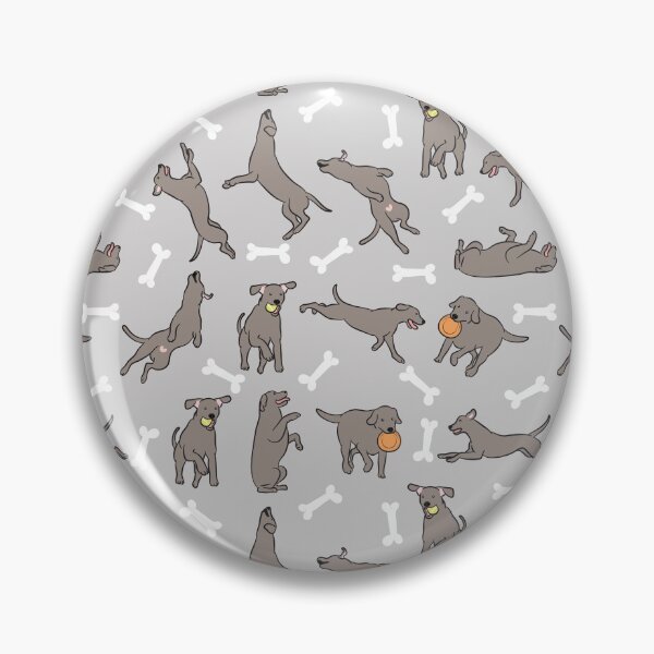 Item preview, Playing Silver Lab Labrador Retriever - Gray Background designed and sold by Lulupainting.