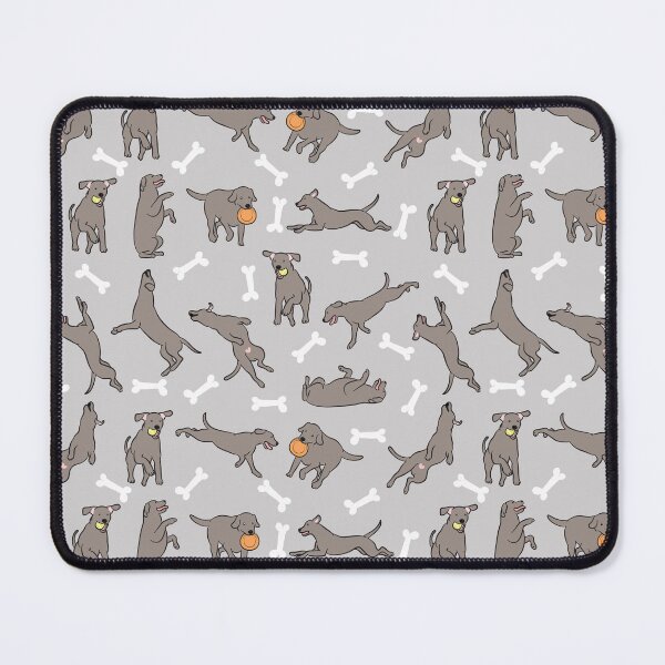 Item preview, Playing Silver Lab Labrador Retriever - Gray Background designed and sold by Lulupainting.