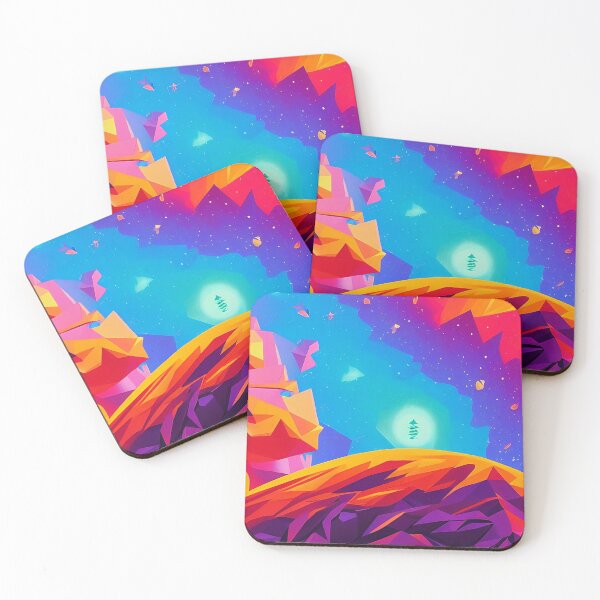 Item preview, Colorful surreal landscapes scenery with vibrant colors 53 designed and sold by vishalraifx.