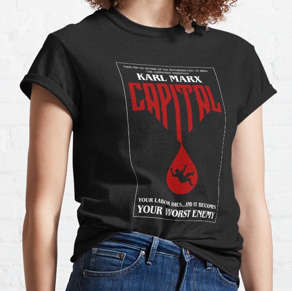 Vista previa del artículo con la obra «La novela de terror pop capital de Karl Marx», diseñado y vendido por AcidHorizon.
