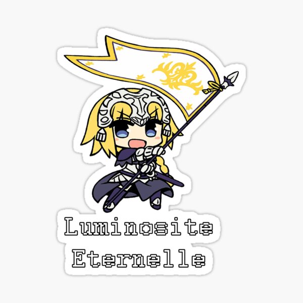 Jeanne d'arc Chibi banner Sticker