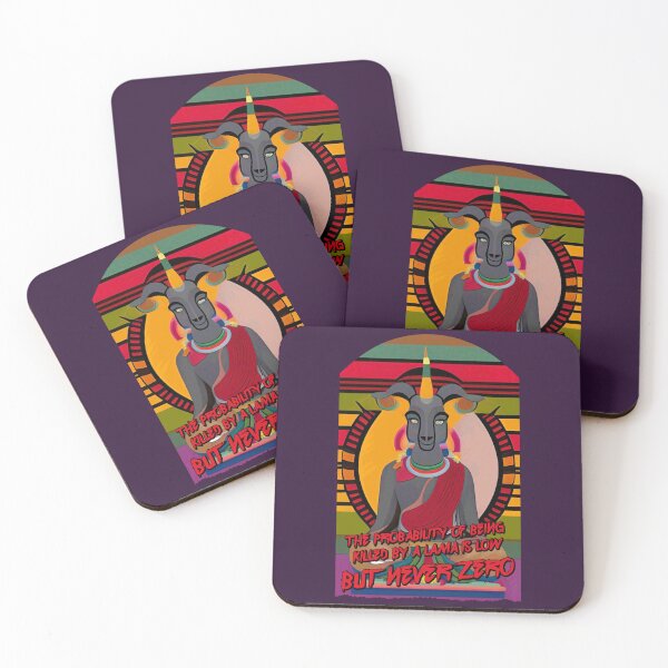 Item preview, The probability of being killed by a lama (#02) designed and sold by SolidEarthArt.