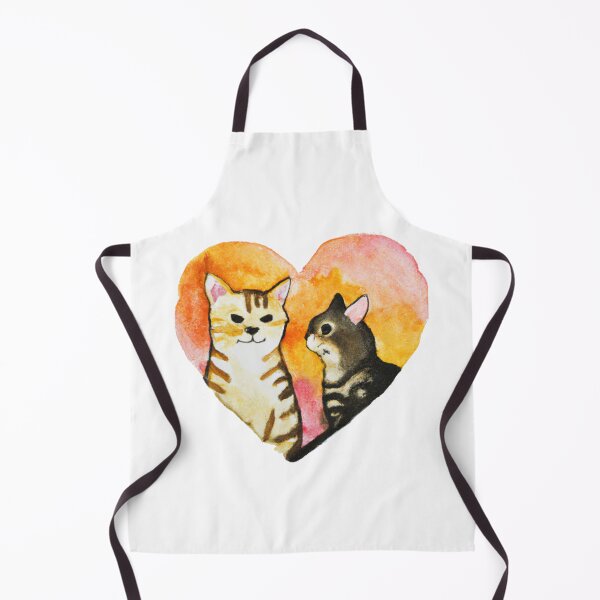 Item preview, Struck By Love, Lovestruck cat, a Cute gift for Valentines Day, Watercolor Painting designed and sold by Color-Me-Blue.