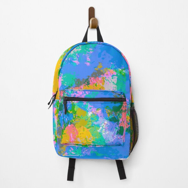Item preview, Multicolor Rainbow and Blue and Yellow Splashes of Paint Pattern Design  designed and sold by theprintedclub.