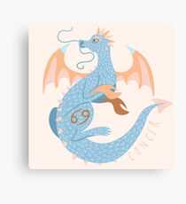 Cancer Dragon Canvas Print
