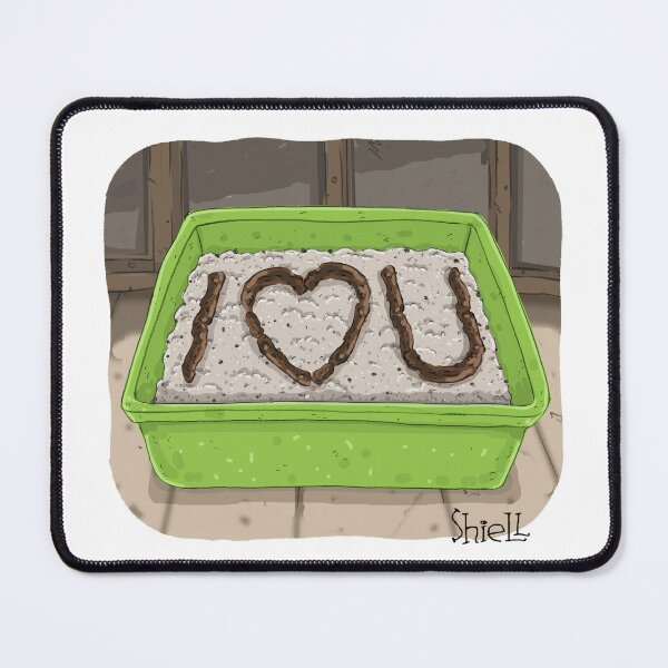 Item preview, “I LOVE YOU” LITTER BOX!” designed and sold by wanderingmelon.