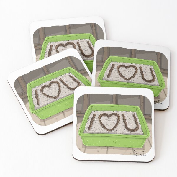 Item preview, “I LOVE YOU” LITTER BOX!” designed and sold by wanderingmelon.