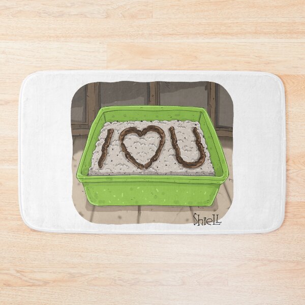 Item preview, “I LOVE YOU” LITTER BOX!” designed and sold by wanderingmelon.