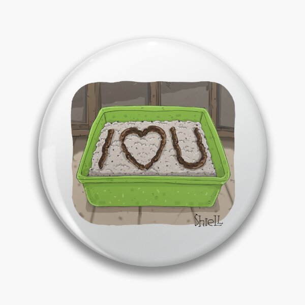 Item preview, “I LOVE YOU” LITTER BOX!” designed and sold by wanderingmelon.