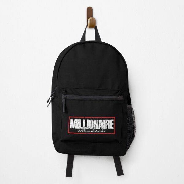 Item preview, Millionaire Mindset red frame poster distressed designed and sold by KingsManKind.