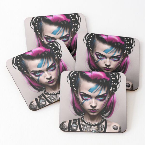 Item preview, Inkpunk girl artwork 7 designed and sold by PunkerLazar.