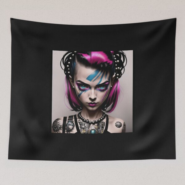 Item preview, Inkpunk girl artwork 7 designed and sold by PunkerLazar.