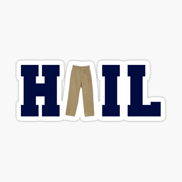 UMICH HAIL - Khaki Sticker