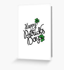 shamrock green Greeting Card
