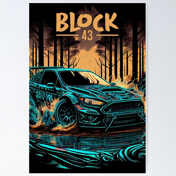 1965 Mustang In The Streets Rip Ken Block Poster Gift - Trends Bedding