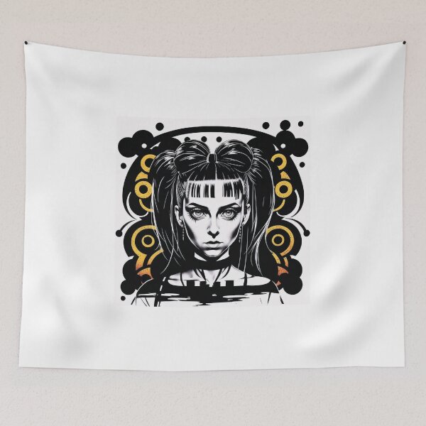 Item preview, Inkpunk girl artwork 8 designed and sold by PunkerLazar.