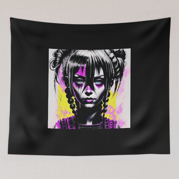 Item preview, Inkpunk girl artwork 9 designed and sold by PunkerLazar.