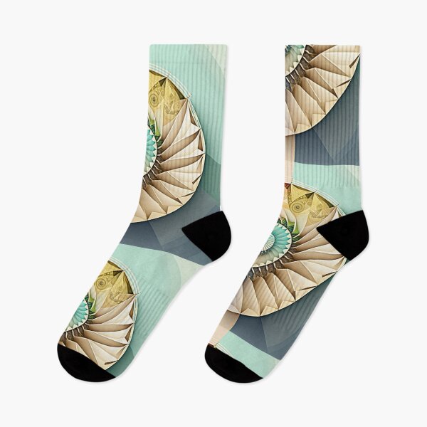 Item preview, Coral Sacred Fibonacci Style Spiral Infographic Abstract  designed and sold by RAGANADesign.